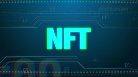 Animación-Digital-Nft-Del-Símbolo-De-Neón-Token-No-Fungible
