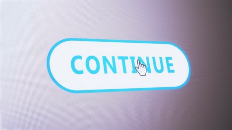 Continuar-Icono-Botón-Texto-Clic-Ratón-Etiqueta