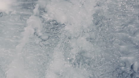 Fast-stream-water.-Frozen-waterfall.-Icy-waterfall-close-up.-Falling-water.
