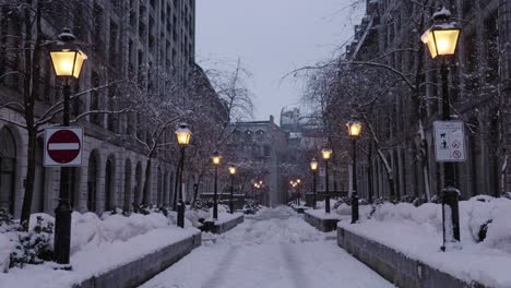 TRANQUIL-CALM-SNOWY-ALLEY-in-OLD-MONTREAL