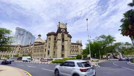 Low-angle-shot-of-Keretapi-Tanah-Melayu-Berhad