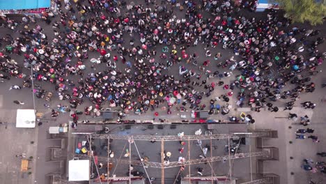 Rural-Chacarera-Folk-Popular-At-Feria-De-Mataderos-Buenos-Aires-Aerial