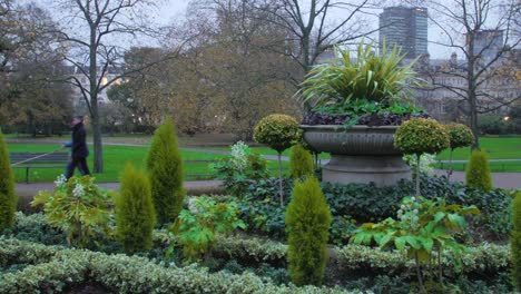 Aufnahme-Einer-Wunderschönen-Grünen-Vegetation-Im-Regent&#39;s-Park-An-Einem-Bewölkten-Tag-In-London,-Großbritannien