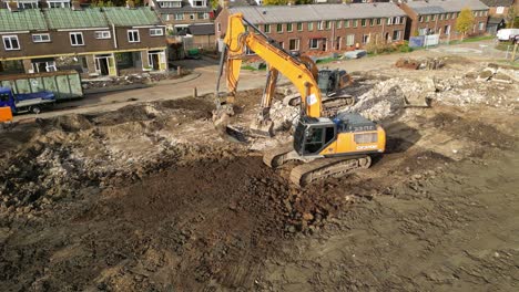 Luftaufnahme-Des-Baggerplanierplatzes-Für-Den-Bau-In-Hendrik-Ido-Ambacht