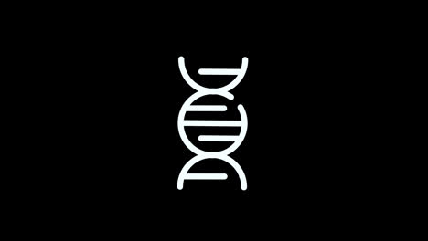 DNA-Icon-Loop-Animationsvideo,-Transparenter-Hintergrund-Mit-Alphakanal
