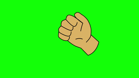 Hand-gesture-icon-loop-Animation-video-transparent-background-with-alpha-channel.