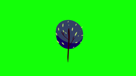 plant-leaf-tree-leaves-flying-on-wind-icon-loop-Animation-video-transparent-background-with-alpha-channel