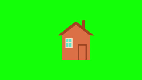house-Building-icon-Animation.-loop-animation-with-alpha-channel,-green-screen.