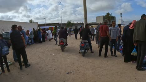 Agitado-Mercado-Midoun-De-Djerba-En-Túnez.