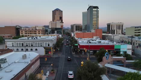 Congress-Street-in-downtown-Tucson,-Arizona