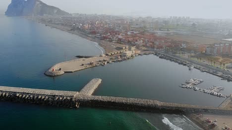 Drone-footage-from-Gibraltar-and-Linea-De-La-Concepcion