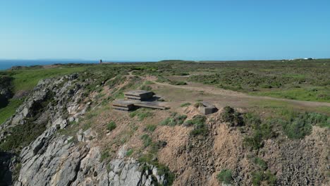German-WW2-bunker-on-cliffs-near-St-Ouen-bay-Jersey
