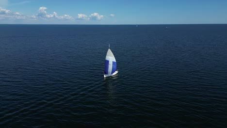 A-sailboat-is-sailing-on-the-Baltic-Sea