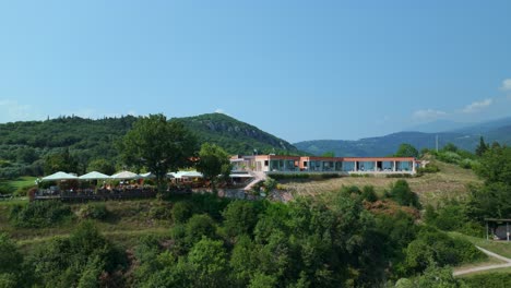 Aerial-View-Of-Golf-Ca-'Degli-Ulivi-Located-In-Marciaga-Located-On-Hillside
