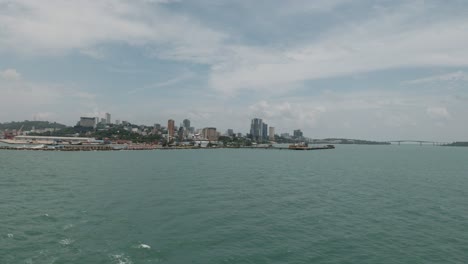 Sihanoukville-City-Skyline-View-from-the-Ocean-of-Cambodia