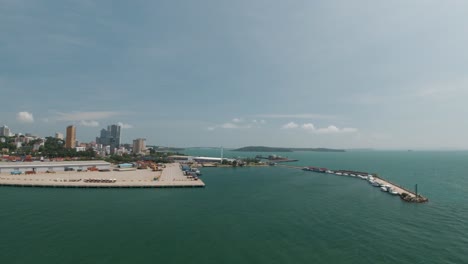 Departing-from-Sihanoukville-City-Port-with-Ocean-and-Skyline-Views