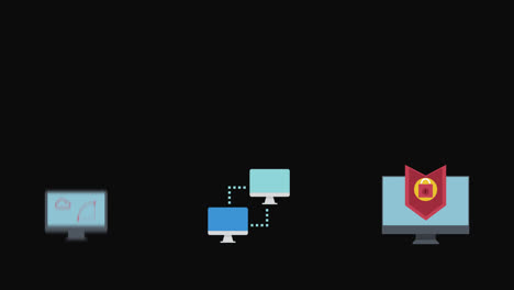 Desktop-Computersymbole-Setzen-Einen-Transparenten-Animationshintergrund