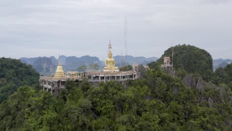 Tailandia-Tigre-Templo-Drone-Pan-Tiro