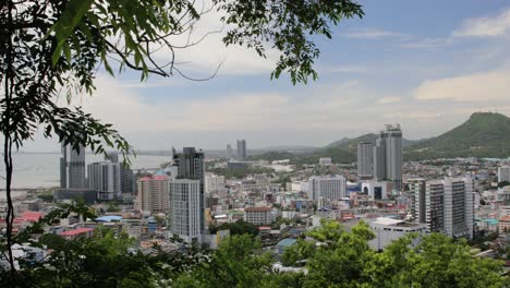 Scenic-Viewpoint-Overlooking-the-City-of-Chonburi-from-a-Temple-in-Thailand