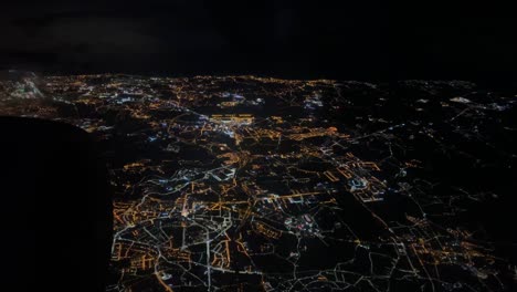 Flight-over-Alicante-at-night-from-airplane