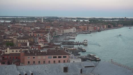 An-aerial-image-of-the-Italian-coast-in-the-city-of-Venice