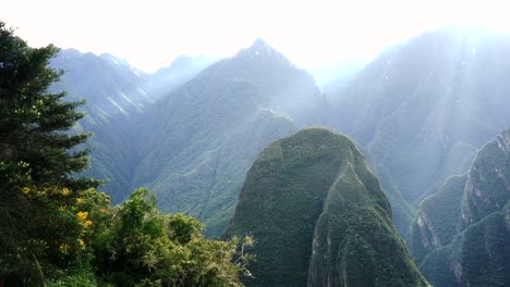 Montaña-De-Los-Andes-Cerca-De-Machu-Pichu