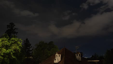 Time-lapse-sequence-of-thunderstorm-lightning-at-night-over-Merano