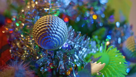 Zooming-in-on-Christmas-Joy:-Kids'-Colorful-Tree-Decorations-in-Detail