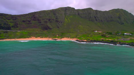 Drohnenansicht-Des-Makapu&#39;u-Beach-Auf-Oahu,-Hawaii
