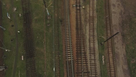 An-old-railway-track-in-a-city-in-Central-Europe
