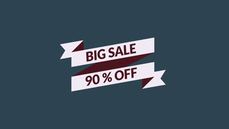 big-sale-90%-off-motion-graphic-video-with-alpha-channel-transparent-background.-sale-promotion,-advertising,-marketing,-website.-Royalty-free-Stock-4K-Footage.