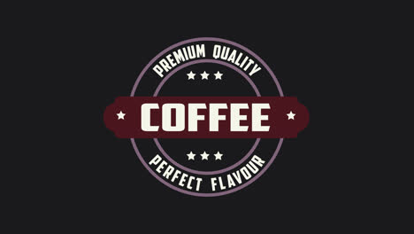 premium-quality-coffee-perfect-flavour-word-animation-motion-graphic-video-with-Alpha-Channel,-transparent-background-use-for-website-banner,-coupon,sale-promotion,advertising,-marketing-4K-Footage