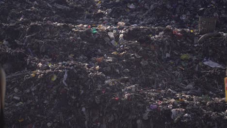 closeup,-mountains-of-garbage,-Piyungan-landfill,-Yogyakarta