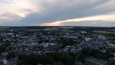 The-city-of-Svitavy-during-sunset