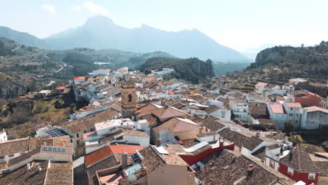 Small-Spanish-village-with-church