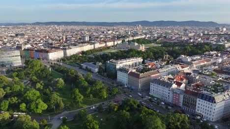 Viena-Paisaje-Urbano-Aéreo-De-La-Capital-Austriaca