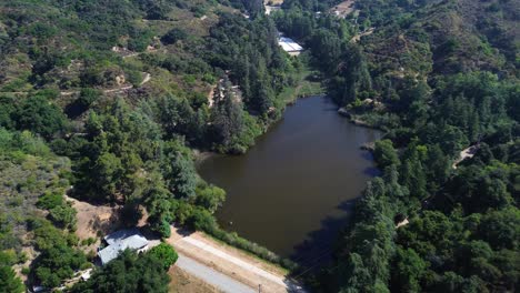 Parque-Del-Cañón-Franklin,-Los-Ángeles,-Drone-Aéreo