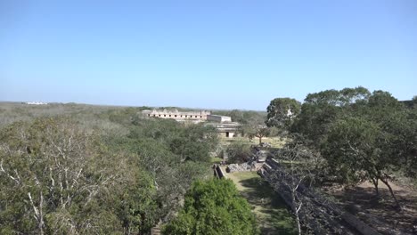 Complex-of-ruins-in-Merida-at-Uxmal,-Yucatán,-Mexico