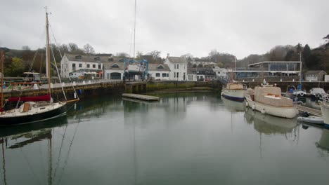 Looking-at-Churchtown-from-the-The-Floating-Harbour-At-Mylor-Yachts