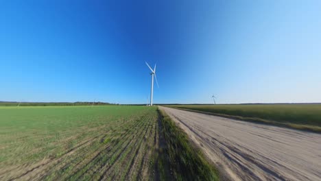 Parque-Eólico-Junto-Al-Camino-De-Ripio