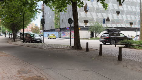 P-huset-Anna:-Multi-Level-Car-Park-in-Malmö's-Lugnet-Area,-Malmö,-Sweden