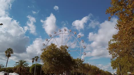 Ferris-Wheel-Barceloneta-Tilt-Down-4k-60