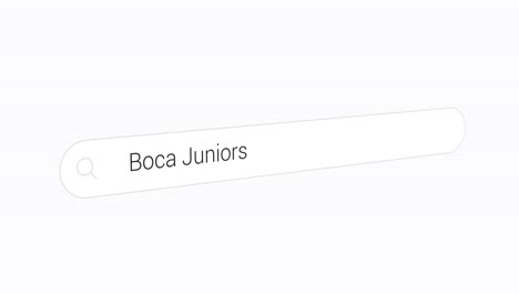 Escribiendo-Boca-Juniors-En-El-Cuadro-De-Búsqueda