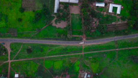 Landschaft-Der-Bauernhöfe-Und-Straßen-In-Der-Stadt-Tanga-In-Tansania