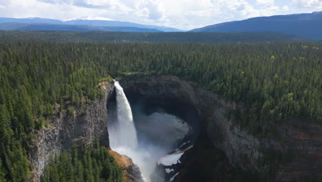 Stunning-view-of-Helmcken-Falls-in-spring,-Canada