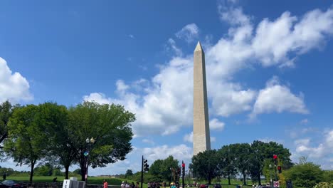 Monumento-A-Washington-En-Washington-Dc,-Estados-Unidos---Washington-National-Mall,-Estados-Unidos-De-América-4k
