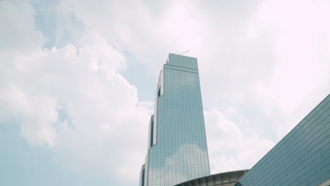 Starfield-COEX-Mall,-Glass-Tower,-And-COEX-Trade-Tower-In-Gangnam,-Seoul,-South-Korea