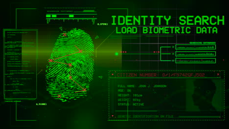 Fingerprint-data-analysis-simulation-with-silhouette-ID