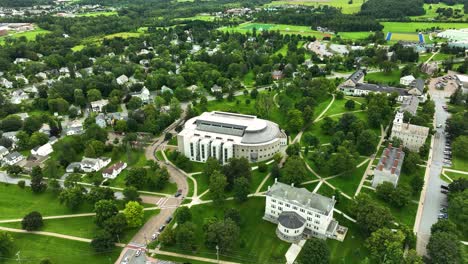 Aerial-view-of-the-cool-and-well-known-building