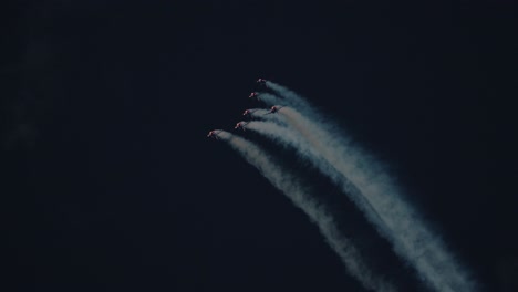 Aerobatic-jet-planes-paint-sky-in-French-flag-colors-with-mesmerizing-smoke-trails
